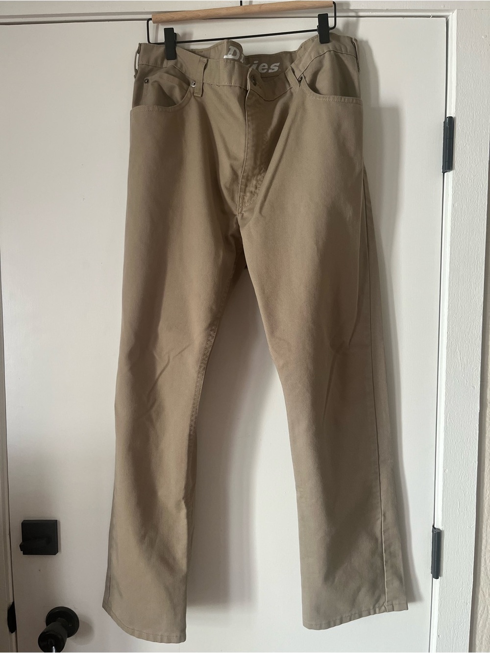 Dickies Men's Straight-Leg Chinos in Stone/Tan